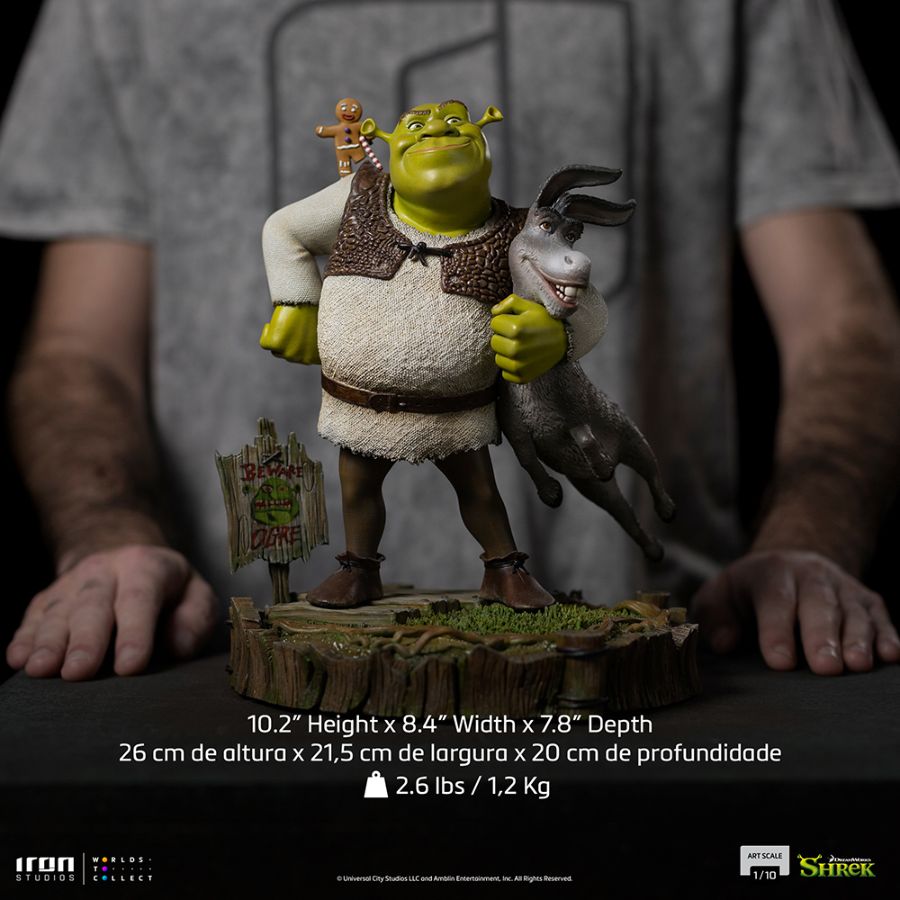 Shrek - Shrek, Donkey & Gingerbread Man Deluxe 1:10 Scale Statue