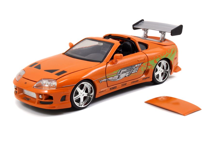 Fast & Furious - 1995 Toyota Supra 1:24 with Brian Hollywood Ride - Ozzie Collectables