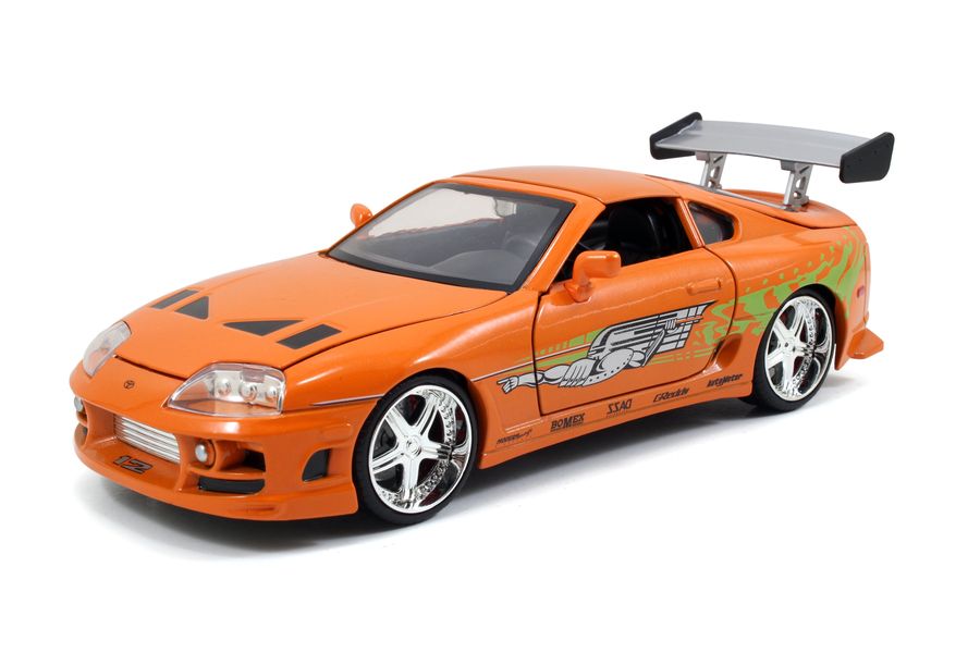Fast & Furious - 1995 Toyota Supra 1:24 with Brian Hollywood Ride - Ozzie Collectables