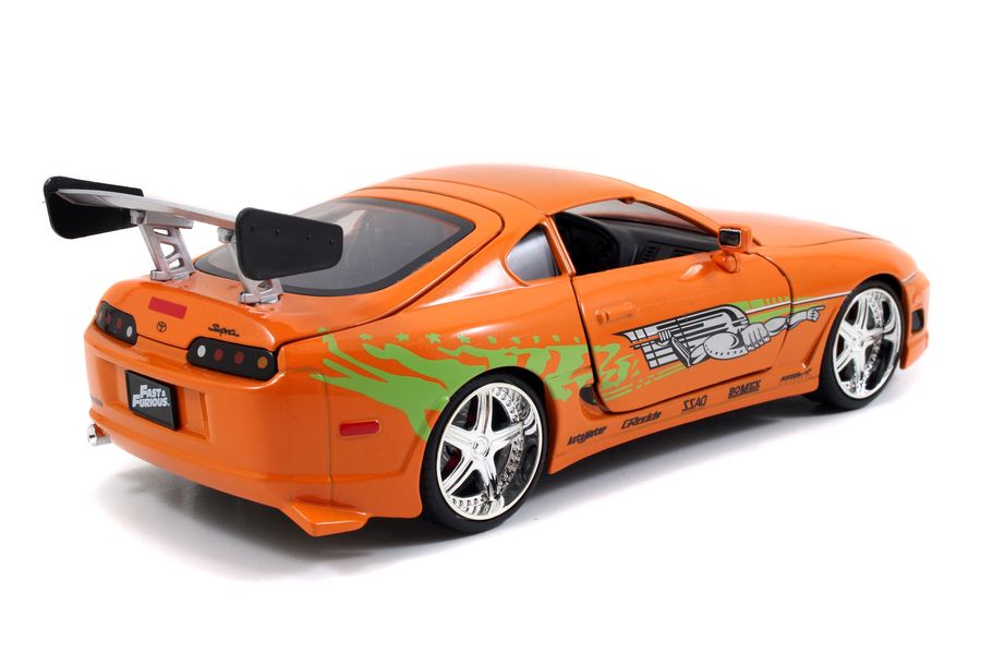 Fast & Furious - 1995 Toyota Supra 1:24 with Brian Hollywood Ride - Ozzie Collectables