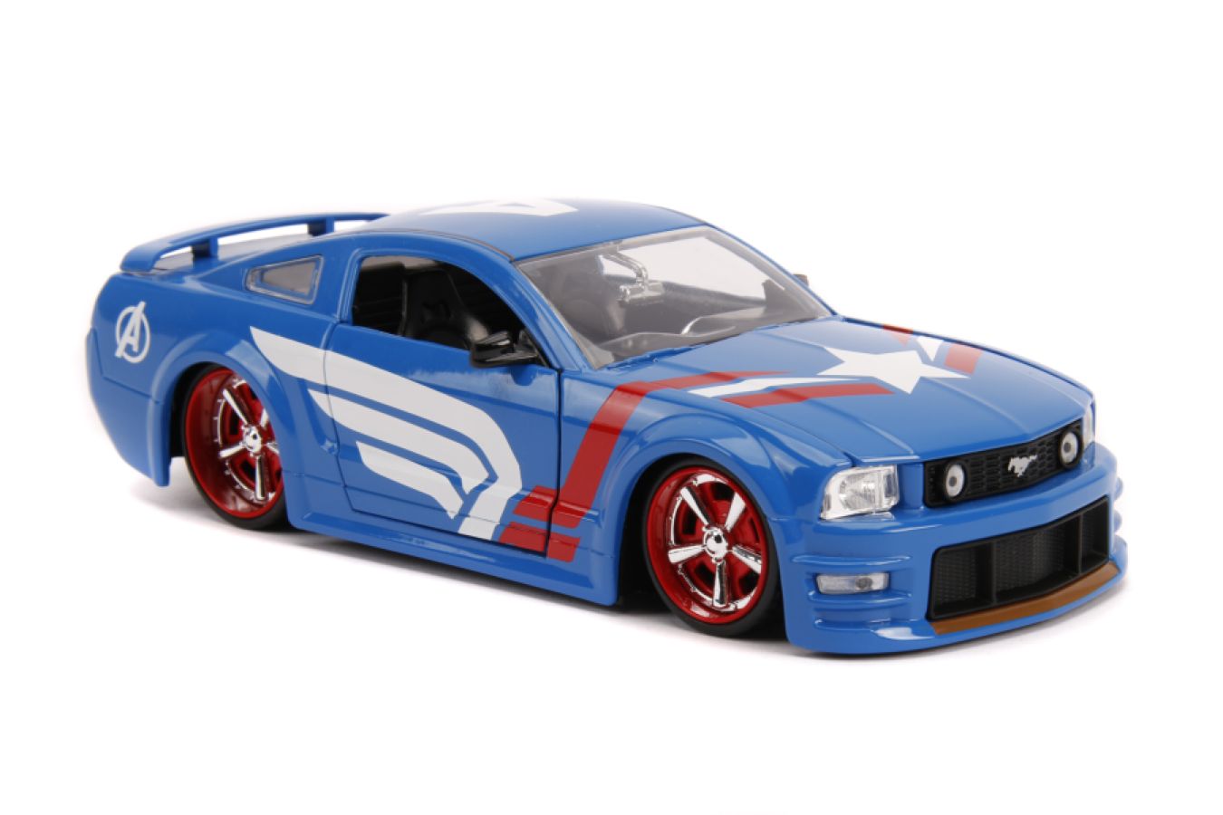 Captain America - 2006 Ford Mustang GT 1:24 Scale Hollywood Ride - Ozzie Collectables
