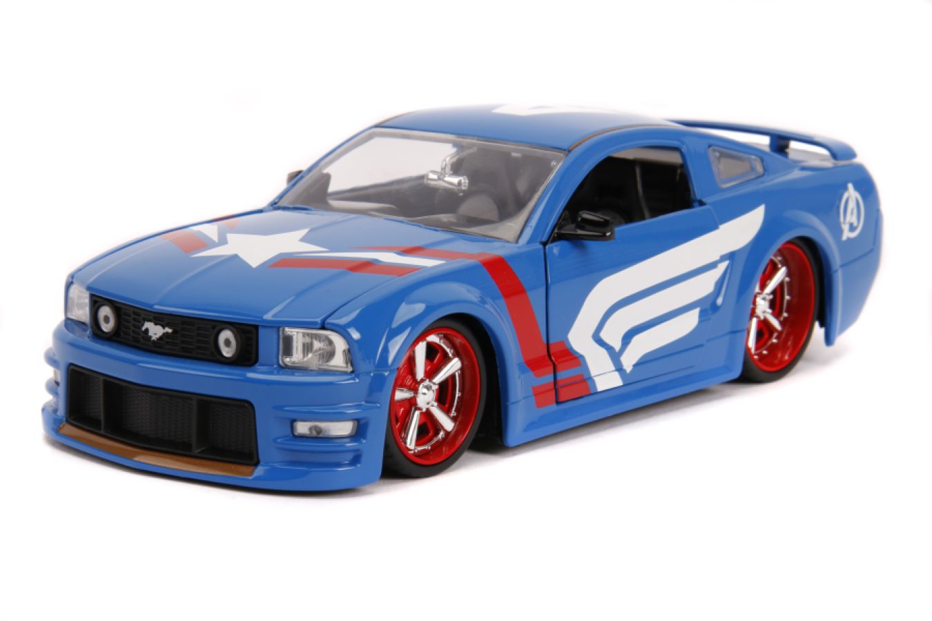 Captain America - 2006 Ford Mustang GT 1:24 Scale Hollywood Ride - Ozzie Collectables