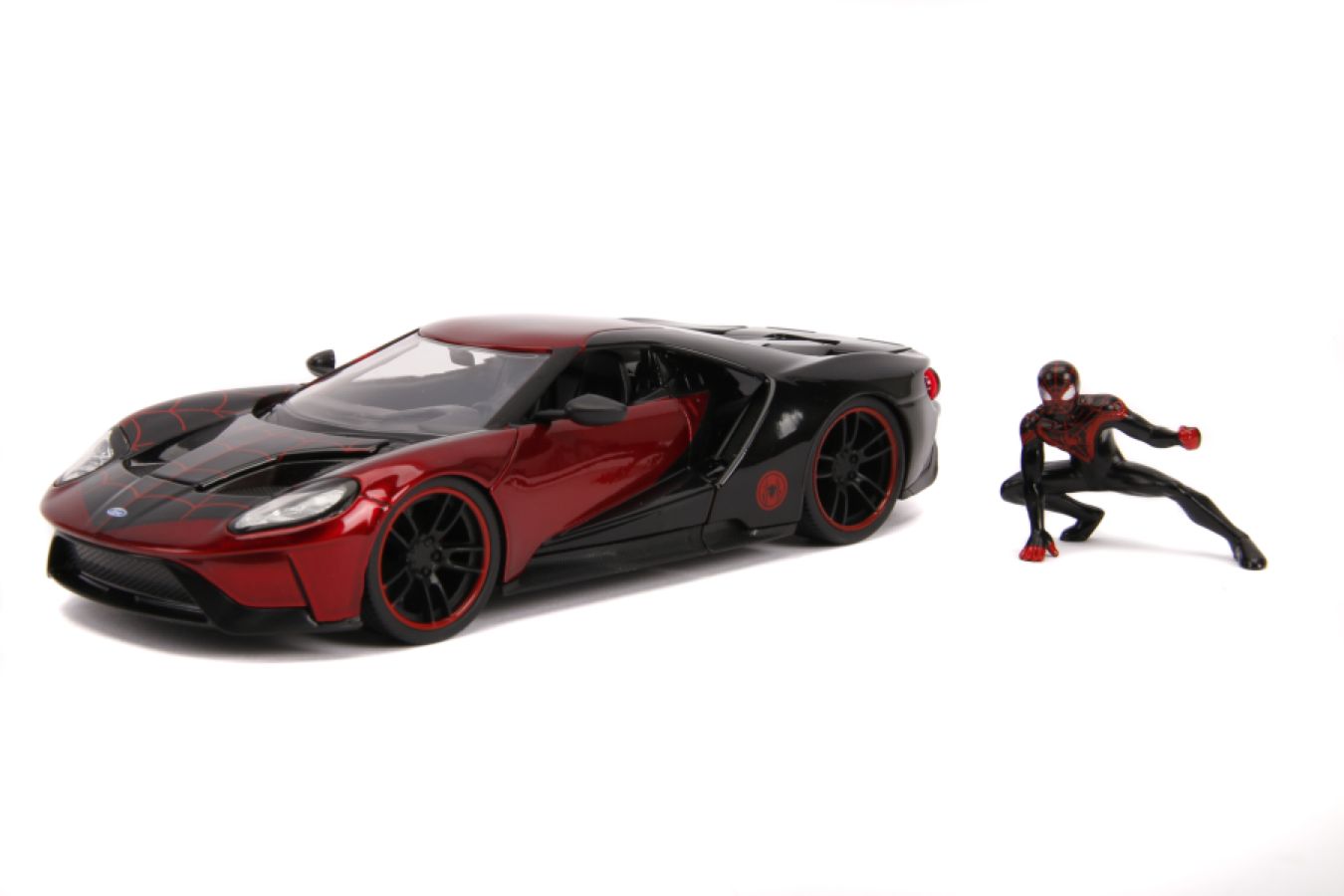 Spider-Man - Miles Morales 2017 Ford GT 1:24 Scale Hollywood Ride - Ozzie Collectables