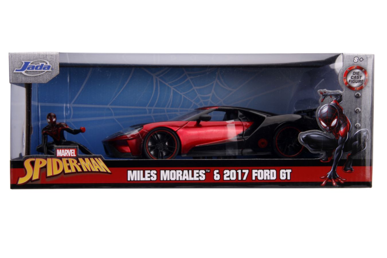 Spider-Man - Miles Morales 2017 Ford GT 1:24 Scale Hollywood Ride - Ozzie Collectables