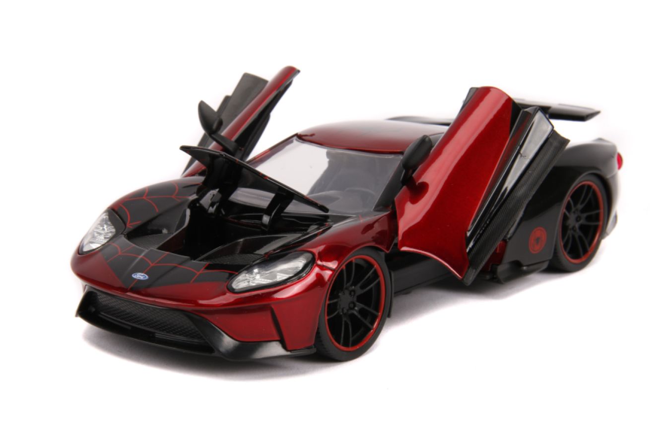 Spider-Man - Miles Morales 2017 Ford GT 1:24 Scale Hollywood Ride - Ozzie Collectables