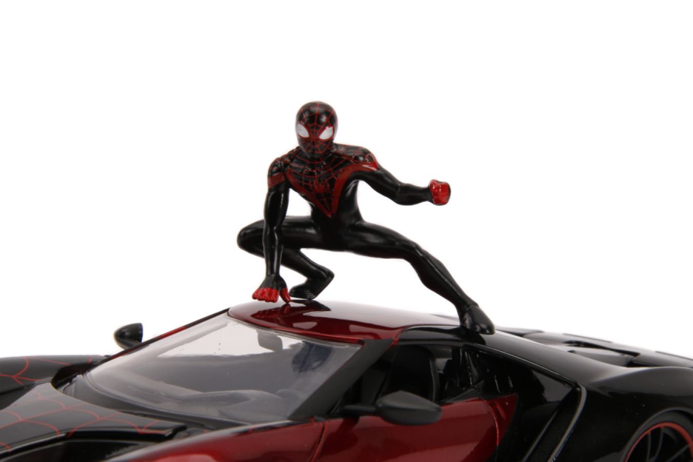 Spider-Man - Miles Morales 2017 Ford GT 1:24 Scale Hollywood Ride - Ozzie Collectables