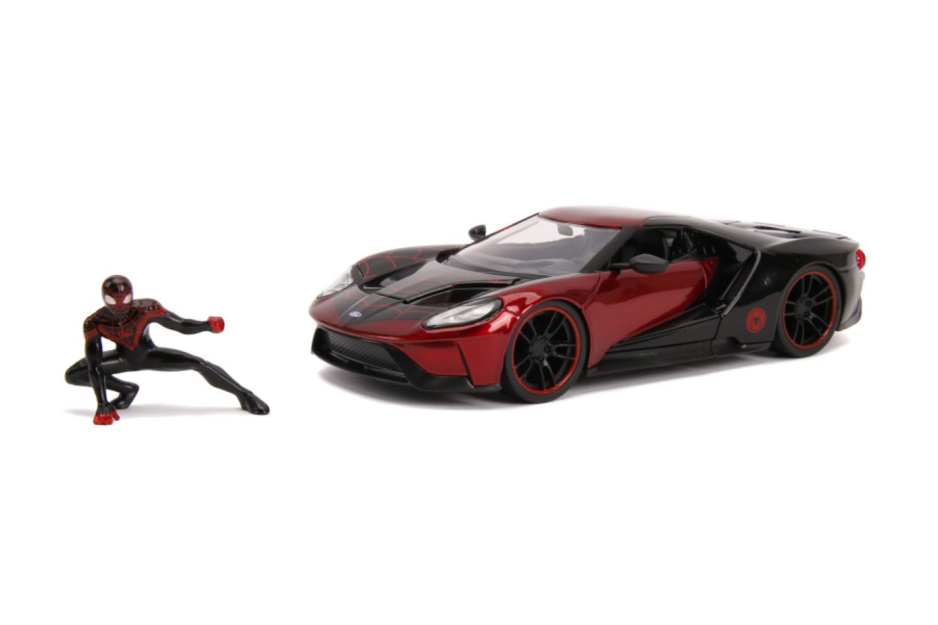 Spider-Man - Miles Morales 2017 Ford GT 1:24 Scale Hollywood Ride - Ozzie Collectables