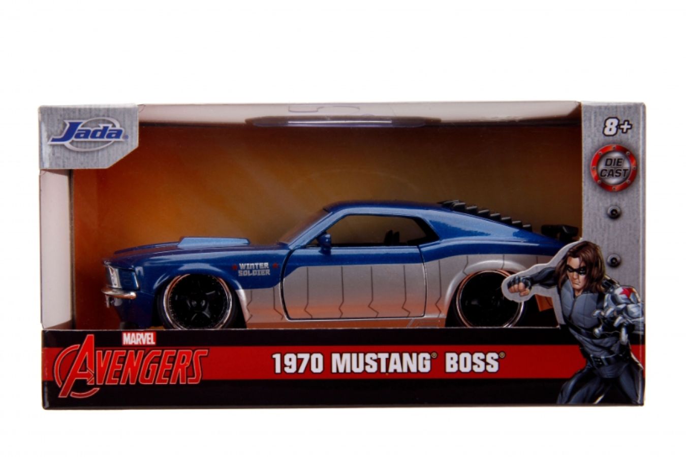 Captain America - Winter Soldier 1970 Ford Mustang 1:32 Scale Hollywood Ride - Ozzie Collectables
