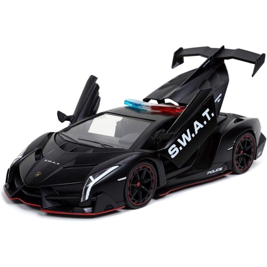 Hyperspec - 2017 Lamborghini Veneno Black 1:24 Scale
