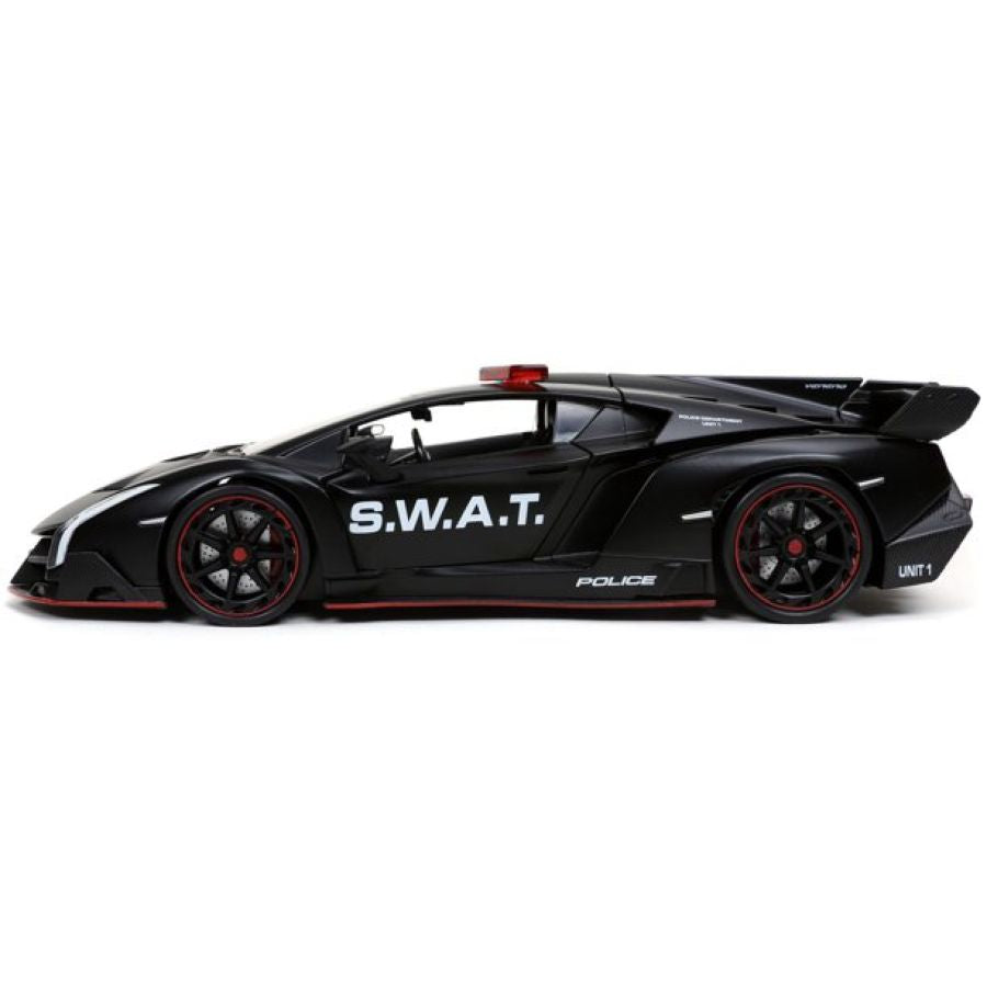 Hyperspec - 2017 Lamborghini Veneno Black 1:24 Scale