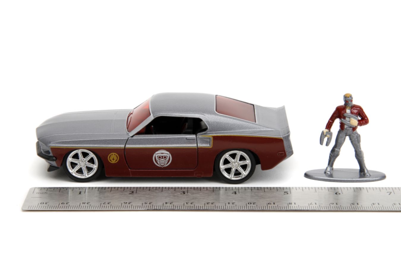 Marvel Comics - 1969 Ford Mustang Fastback 1:32 Scale Vehicle with Star Lord Figure