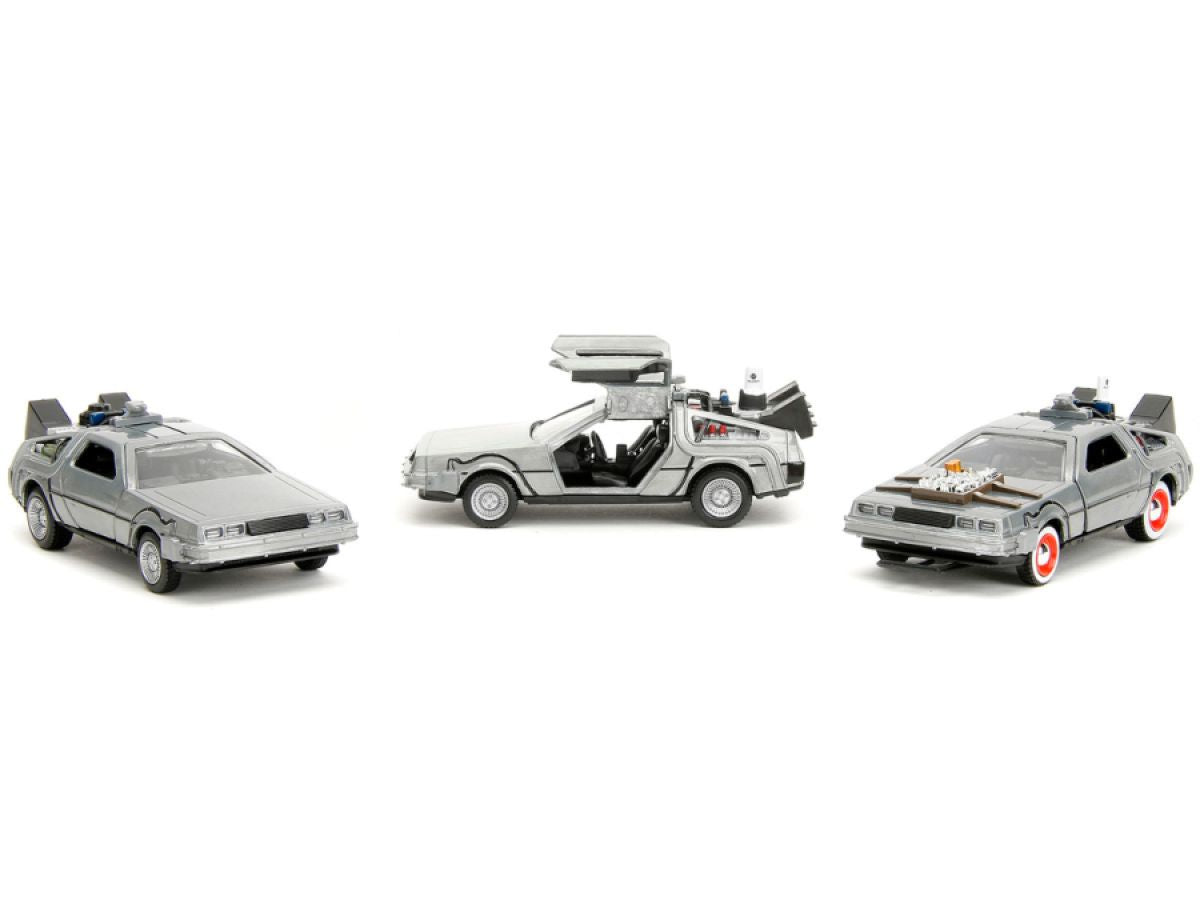 Back to the Future - DeLorean 1:32 Scale 3-Pack