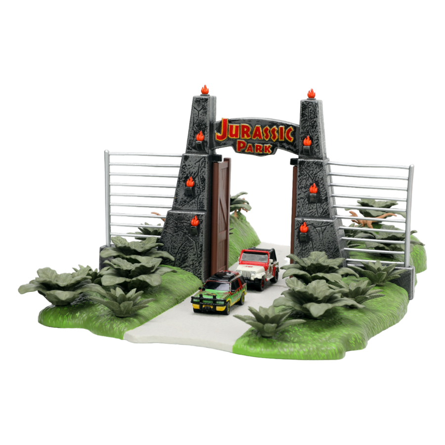 Jurassic Park - Nano Scene Diorama with 2 vehicles
