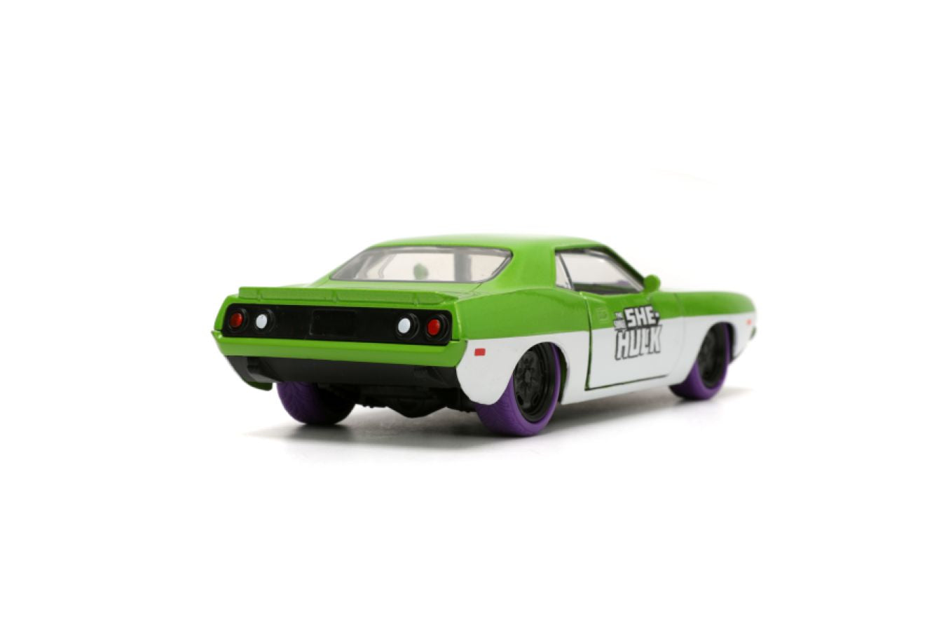 Marvel Comics - 1973 Plymouth Barracuda 1:32 Scale Vehicle with She-Hulk Figure