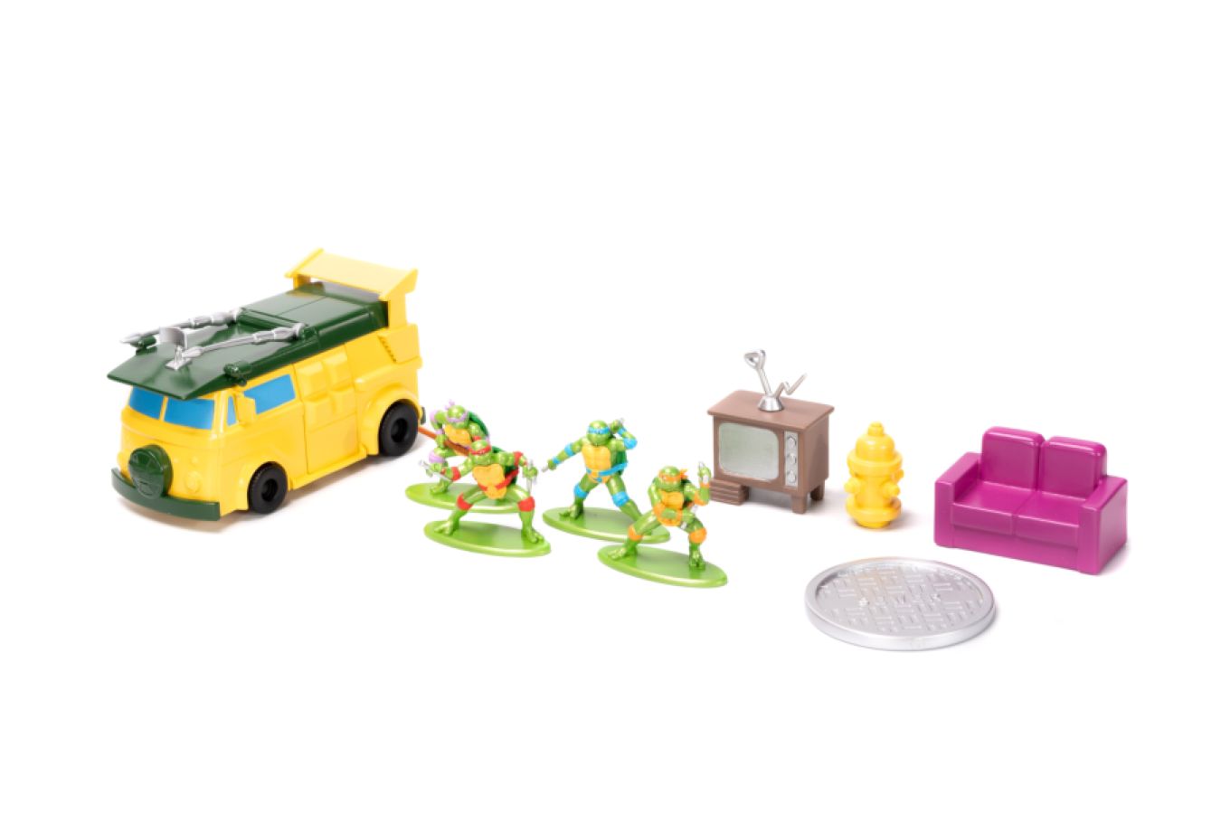 Teenage Mutant Ninja Turtles - Nanoscene Value Box with 4 Figures