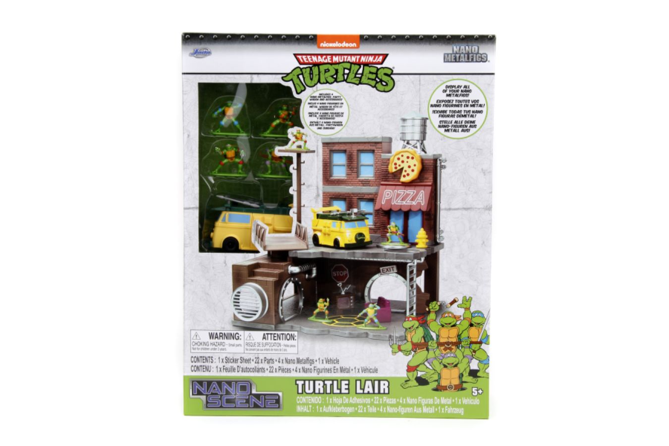 Teenage Mutant Ninja Turtles - Nanoscene Value Box with 4 Figures