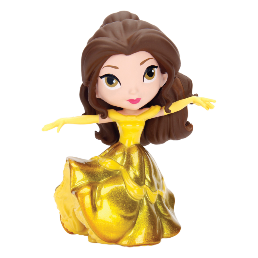 Beauty & the Beast (1991) - Belle with Gold Dress 4" Diecast MetalFig