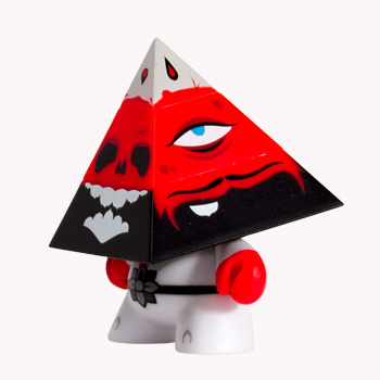 Dunny - 3" Pyramidun Red Dunny Vinyl - Ozzie Collectables