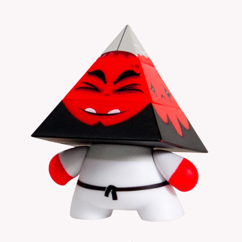 Dunny - 3" Pyramidun Red Dunny Vinyl - Ozzie Collectables