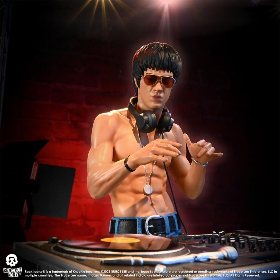 Bruce Lee - DJ Dragon Rock Iconz Statue