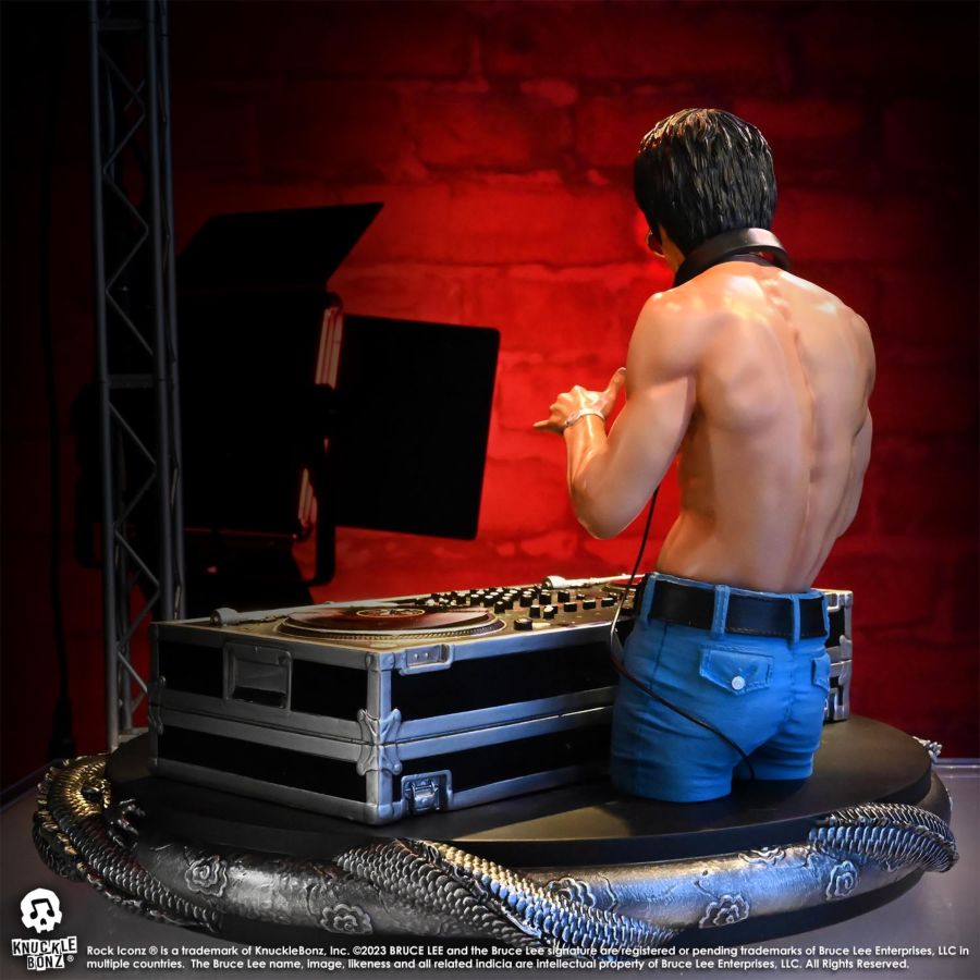 Bruce Lee - DJ Dragon Rock Iconz Statue