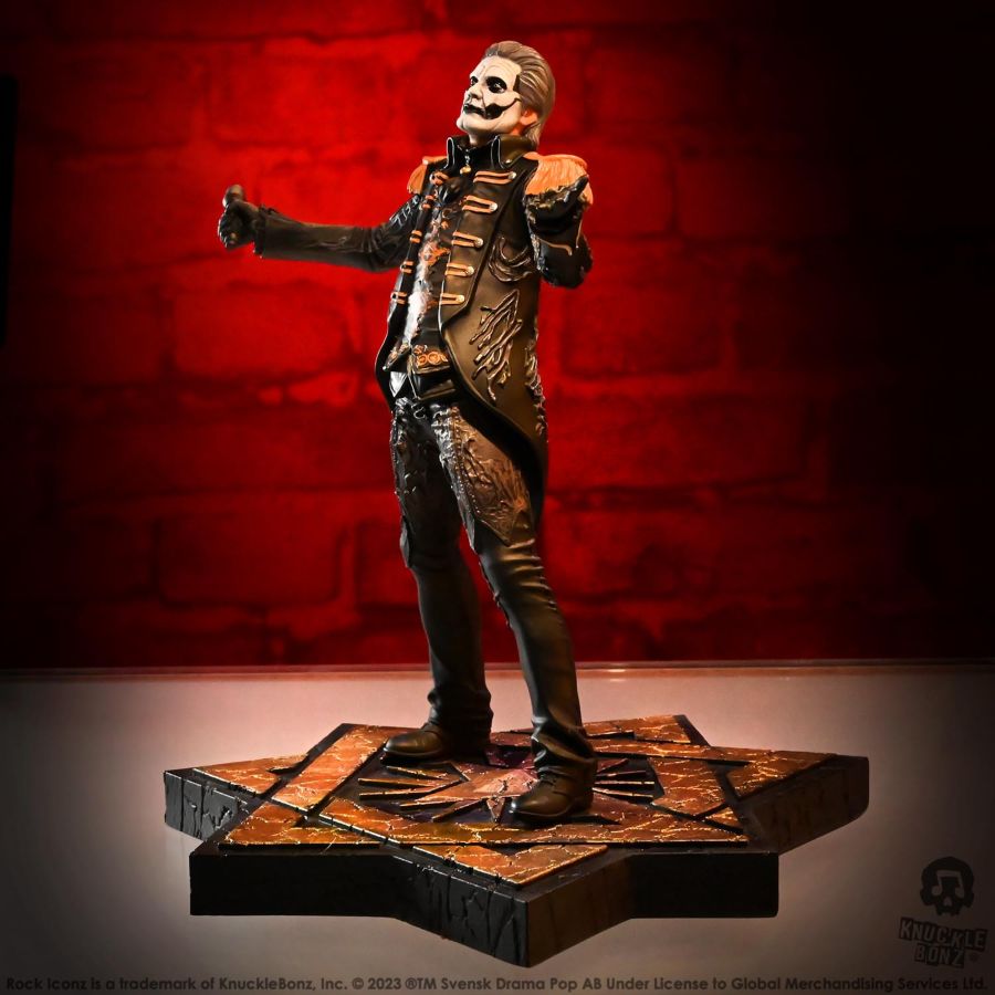 Ghost - Papa Emeritus in Military Jacket Rock Iconz Statue
