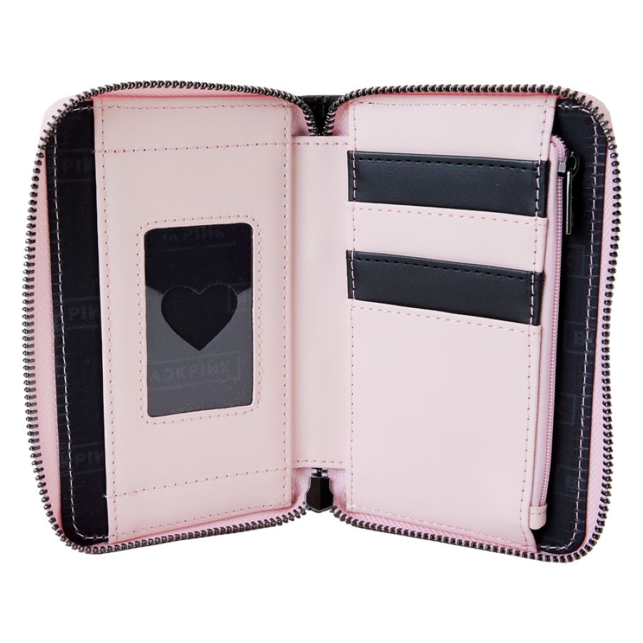 Blackpink - All-Over-Print Heart Zip Around Wallet