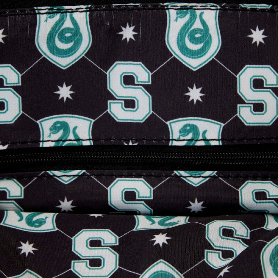 Harry Potter - Slytherin Patch Varsity Plaid Crossbody Bag