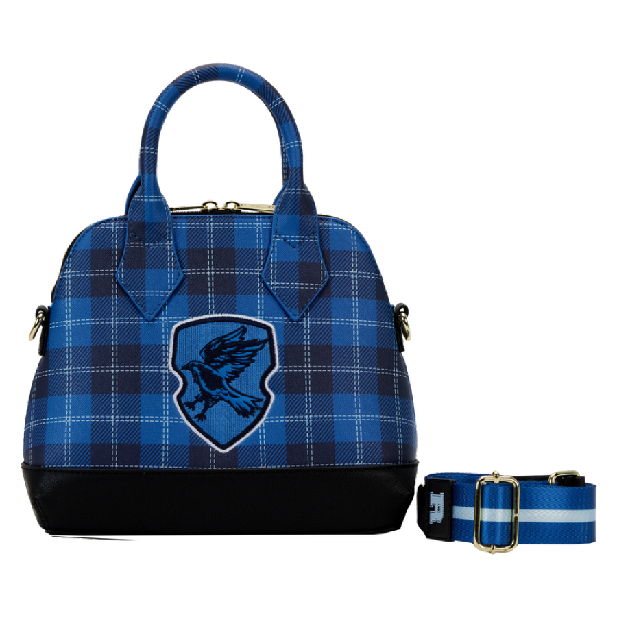 Harry Potter - Ravenclaw Patch Varsity Plaid Crossbody Bag