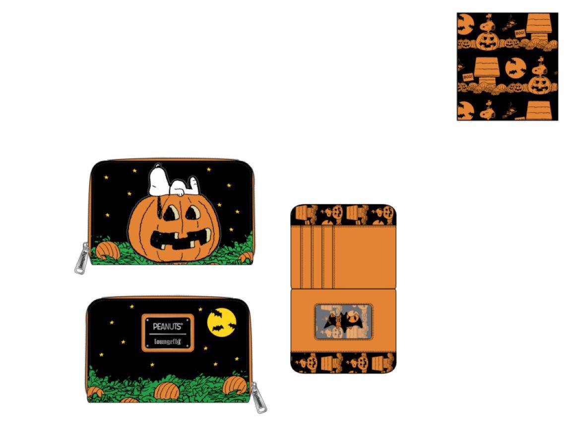 Peanuts - Great Pumpkin Snoopy Doghouse Zip Purse
