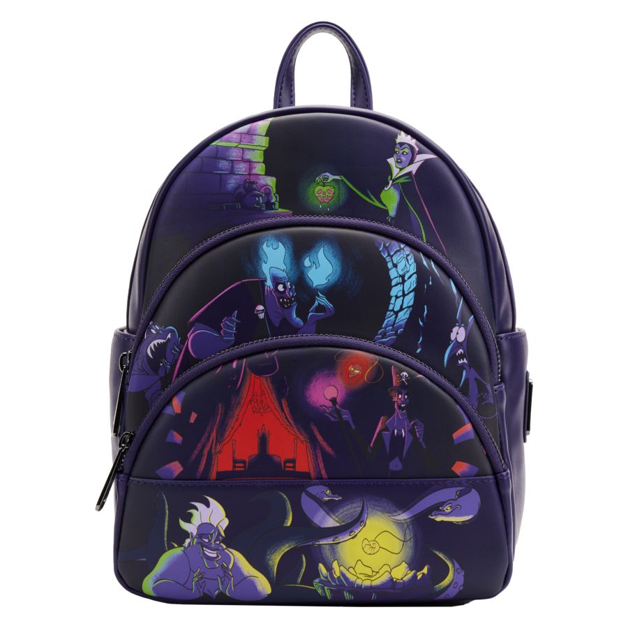 Disney Villains - Triple Pocket Glow Mini Backpack