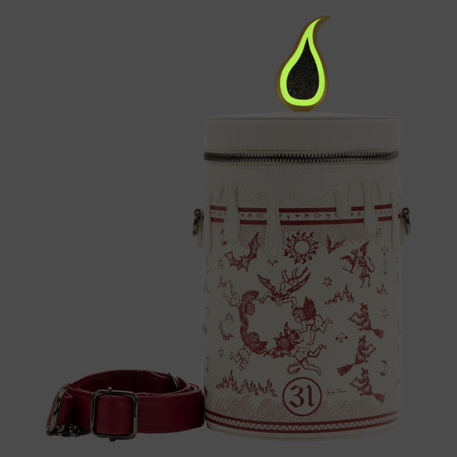 Hocus Pocus - Black Flame Candle Glow Crossbody Bag