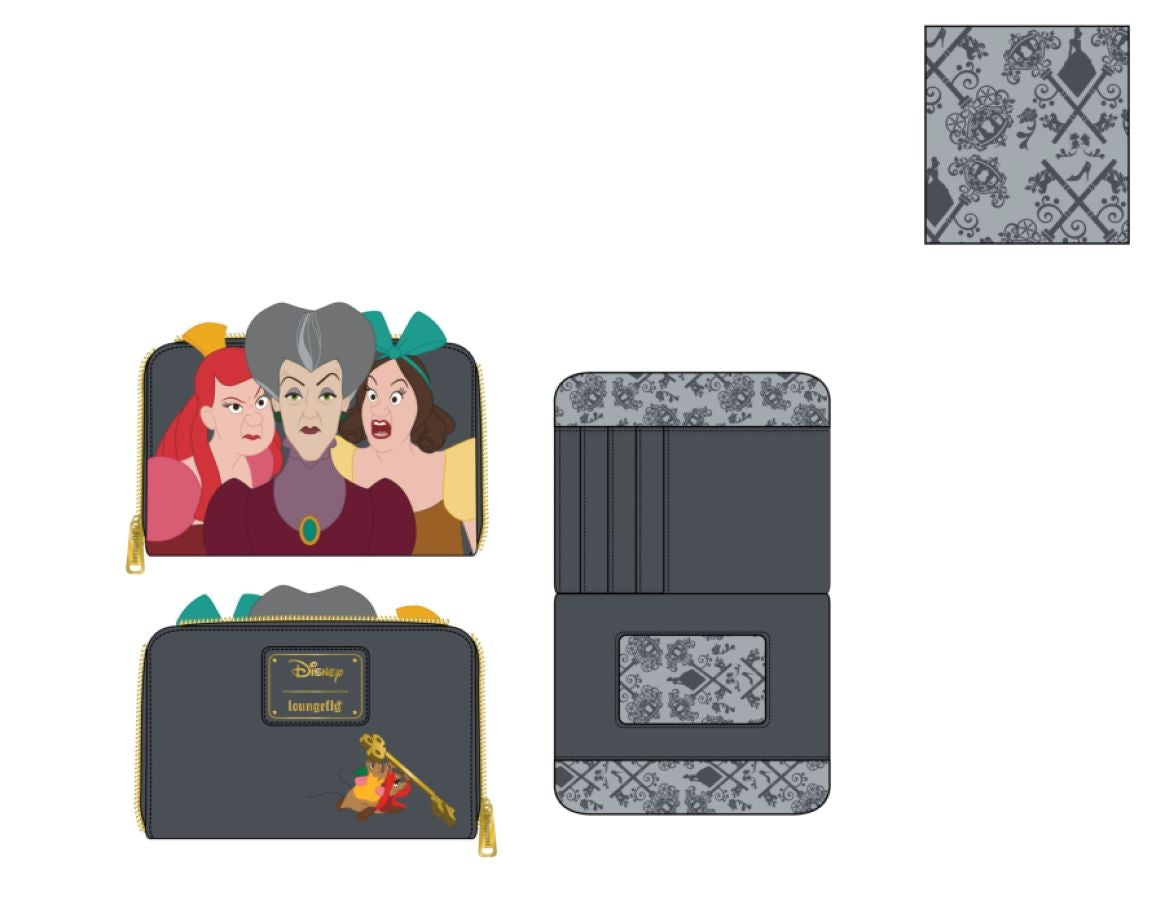 Cinderella - Step Mother & Sisters Zip Purse