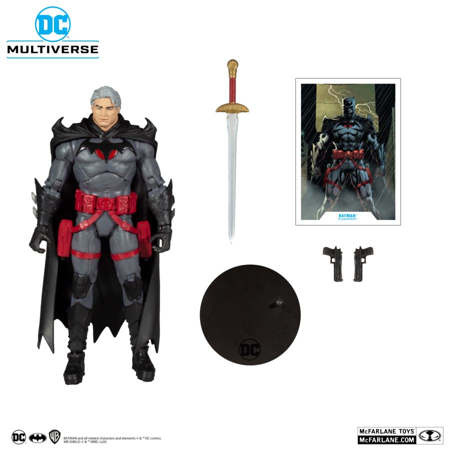 Batman - Thomas Wayne Unmasked Flashpoint 7" Action Figure