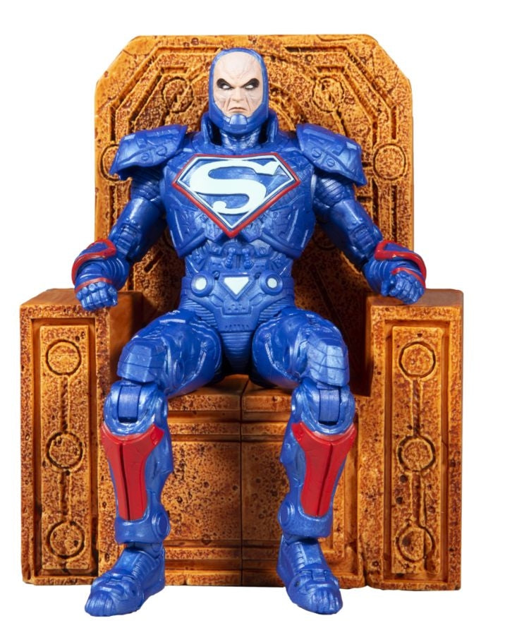 Justice League: The Darkseid War - Lex Luthor Power Suit Blue with Throne 7" Action Figure