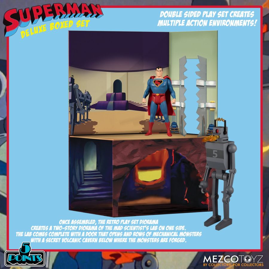 Superman - Mechanical Monsters 5 Points Action Figure Deluxe Box Set