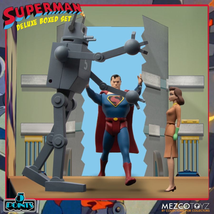 Superman - Mechanical Monsters 5 Points Action Figure Deluxe Box Set