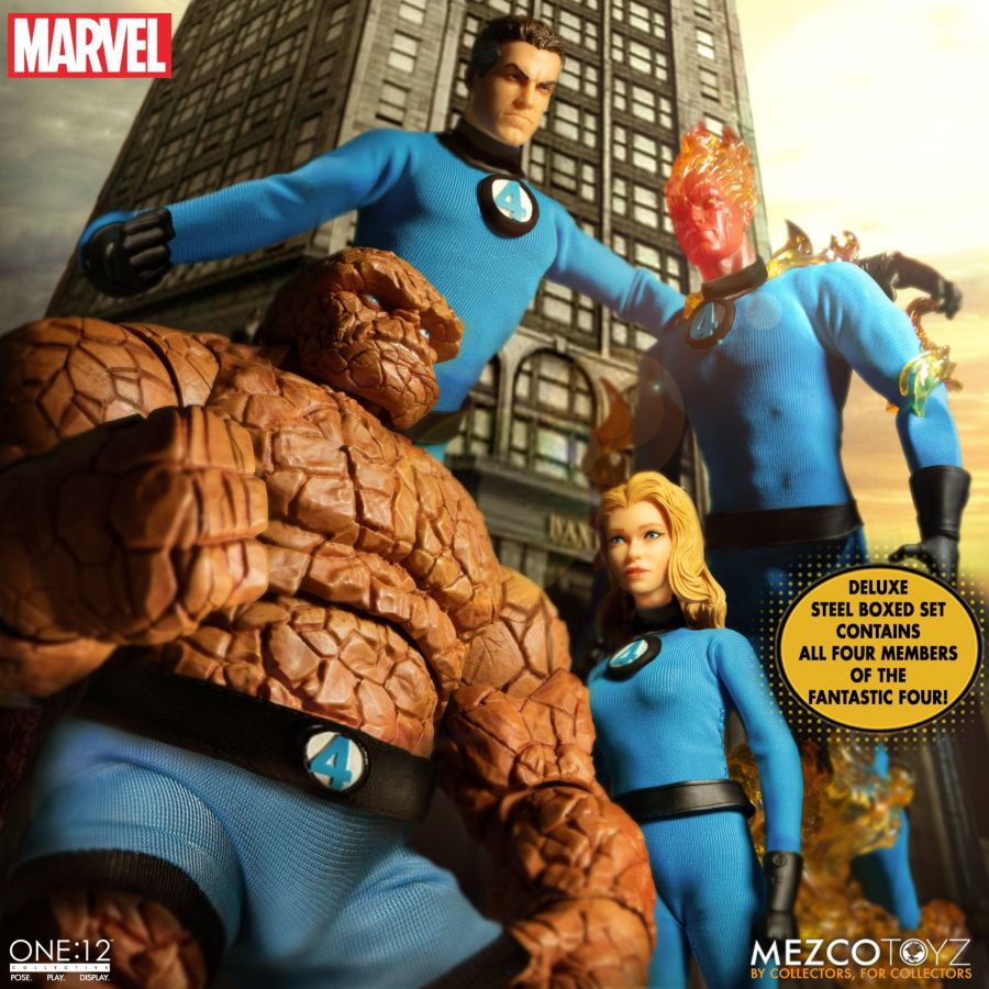 Fantastic Four - Deluxe Steel One:12 Action Figure Boxed Set