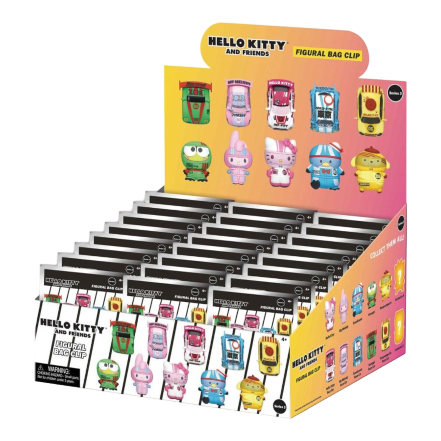 Hello Kitty - 3D Foam Bag Clips (Series 3) Blind Bags (Display of 24)