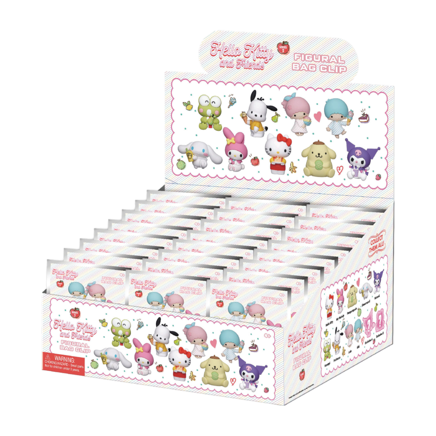 Hello Kitty - 3D Foam Bag Clips S5 24ct CDU