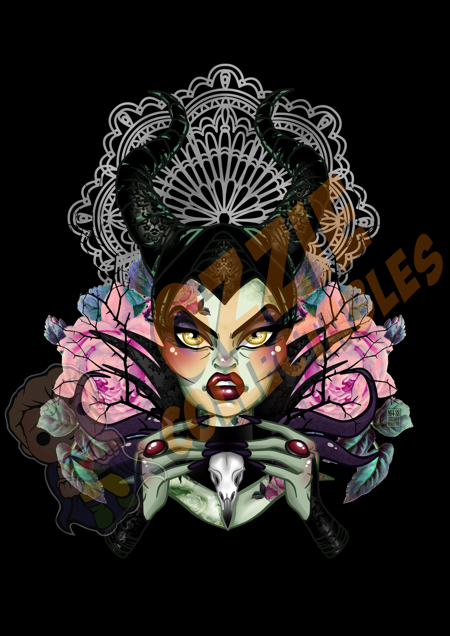 Disney's Sleeping Beauty - Maleficent - Rose Demon Art Print Poster