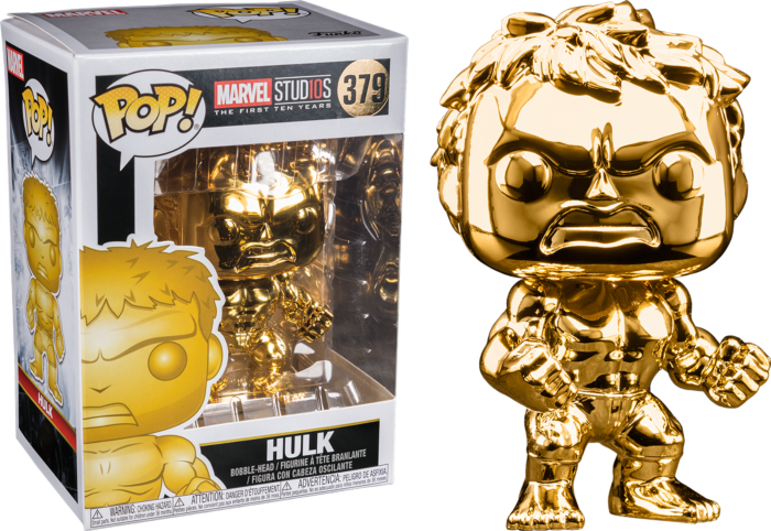 Marvel Studios 10th Anniversary - Hulk Gold Chrome Pop! Vinyl #379