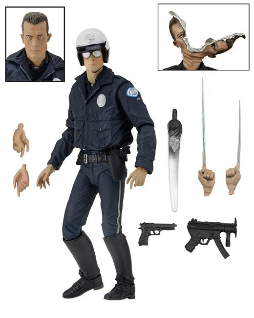 Terminator 2: Judgement Day - T-1000 (Motorcycle Cop) 7" Action Figure