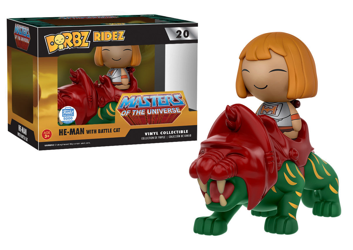 He-Man With Battle Cat - Dorbz Ridez Funko Shop Exclusive - Ozzie Collectables