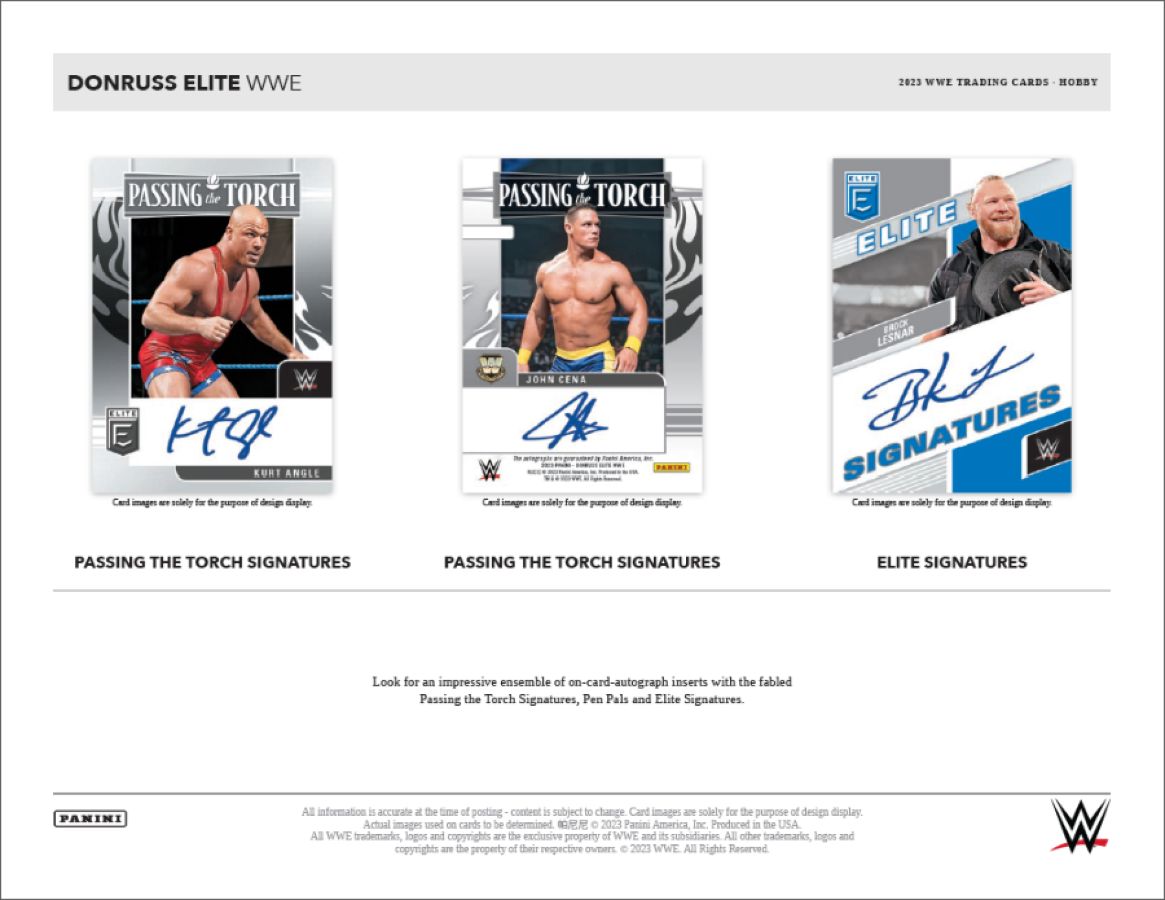 WWE - 2023 Donruss Elite WWE Hobby Trading Cards (Display of 20)