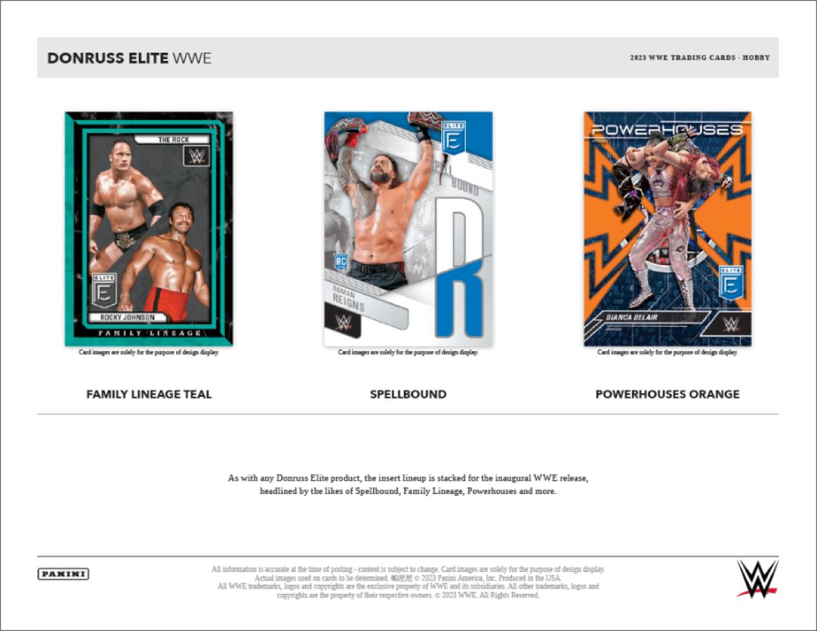 WWE - 2023 Donruss Elite WWE Hobby Trading Cards (Display of 20)