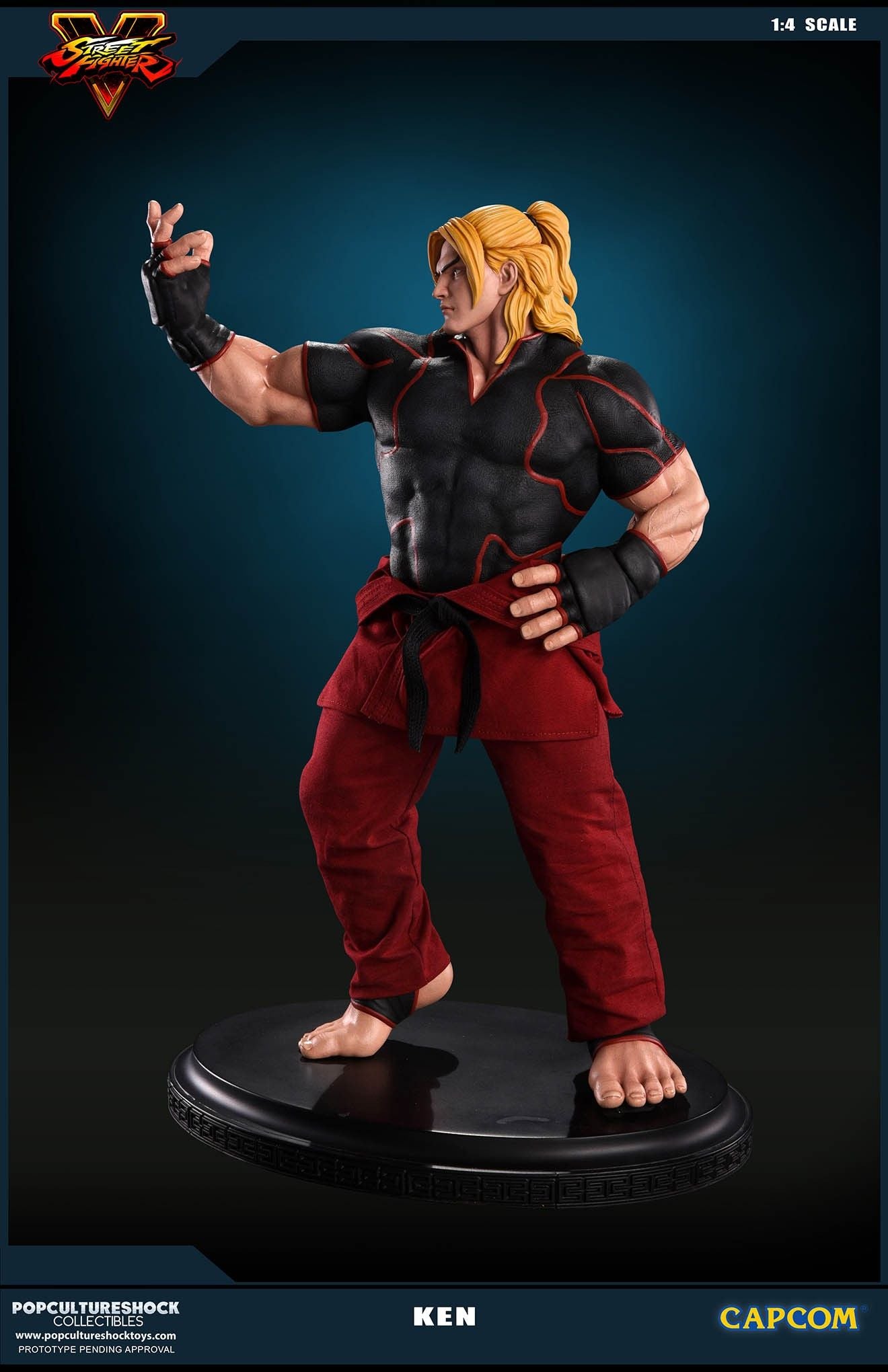 Street Fighter V - Ken Masters 1:4 Scale Statue - Ozzie Collectables