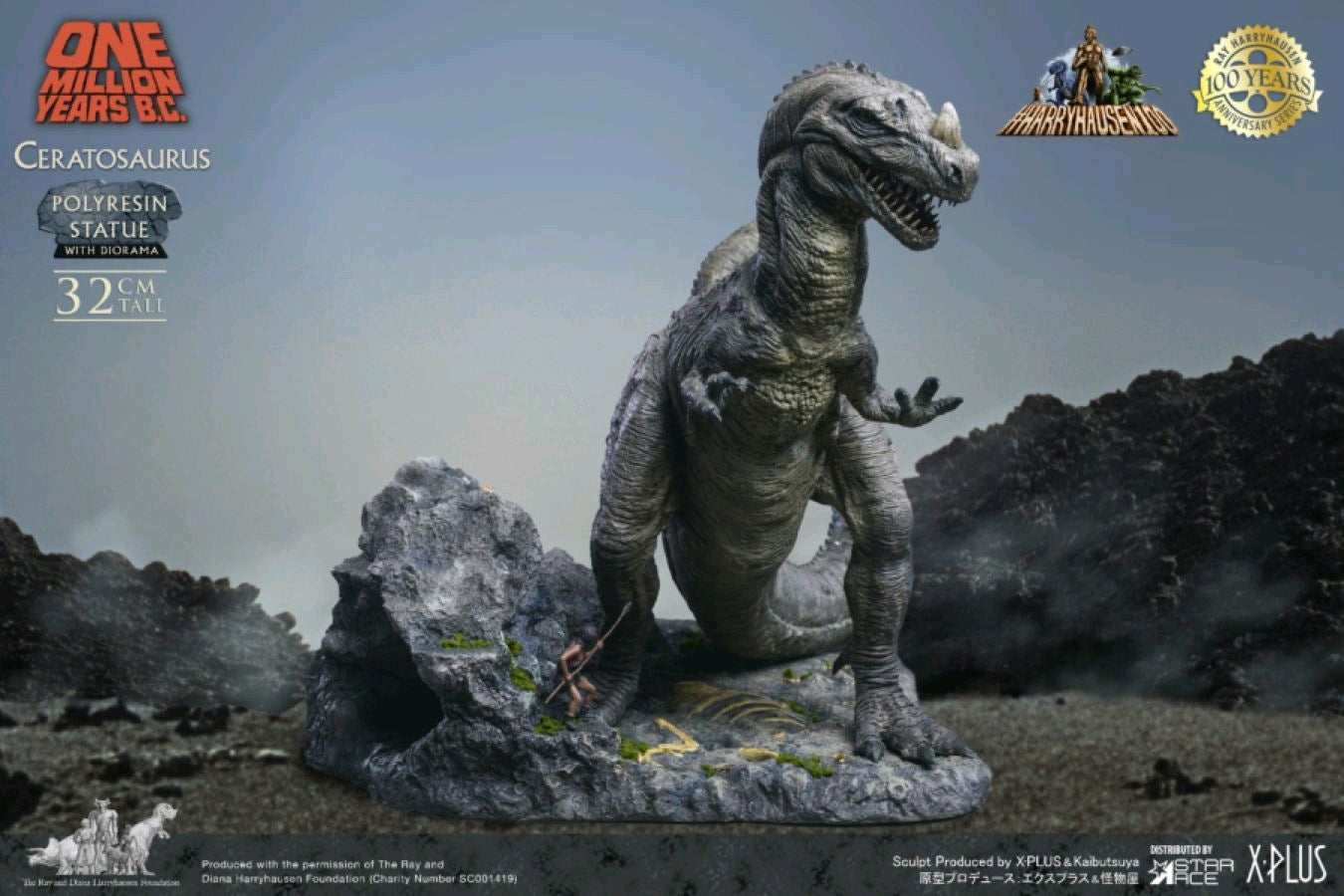 One Million Years BC - Ceratosaurus Statue