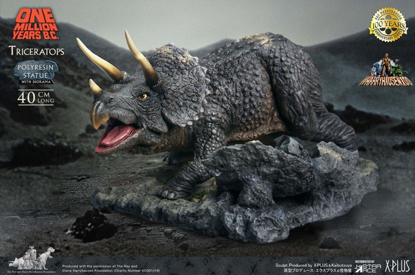 One Million Years BC - Triceratops Statue