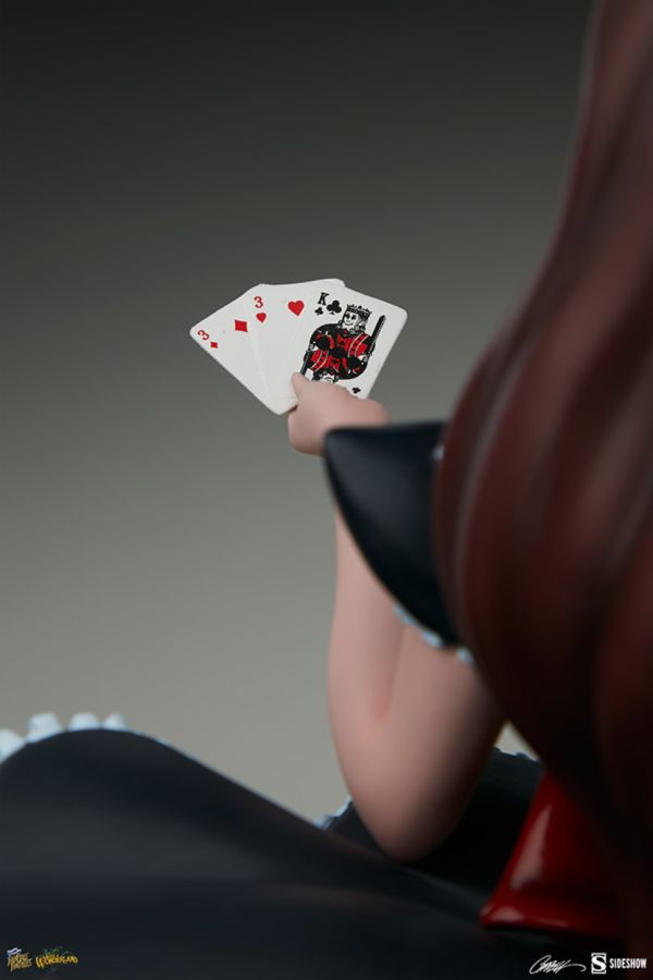 Fairytale Fantasies - Alice in Wonderland Game of Hearts Statue